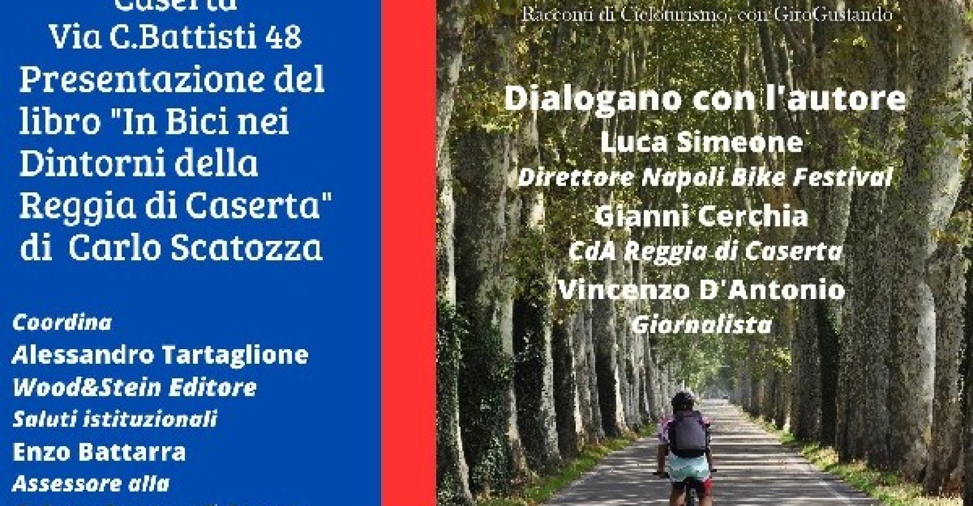 In bici nei dintorni della Reggia di Caserta